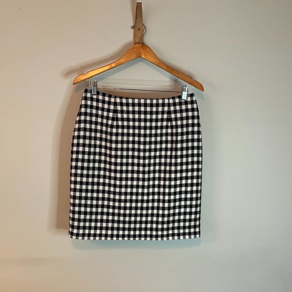 Plaza South Petite Vintage Houndstooth Skirt Size 10P - Picture 3 of 9